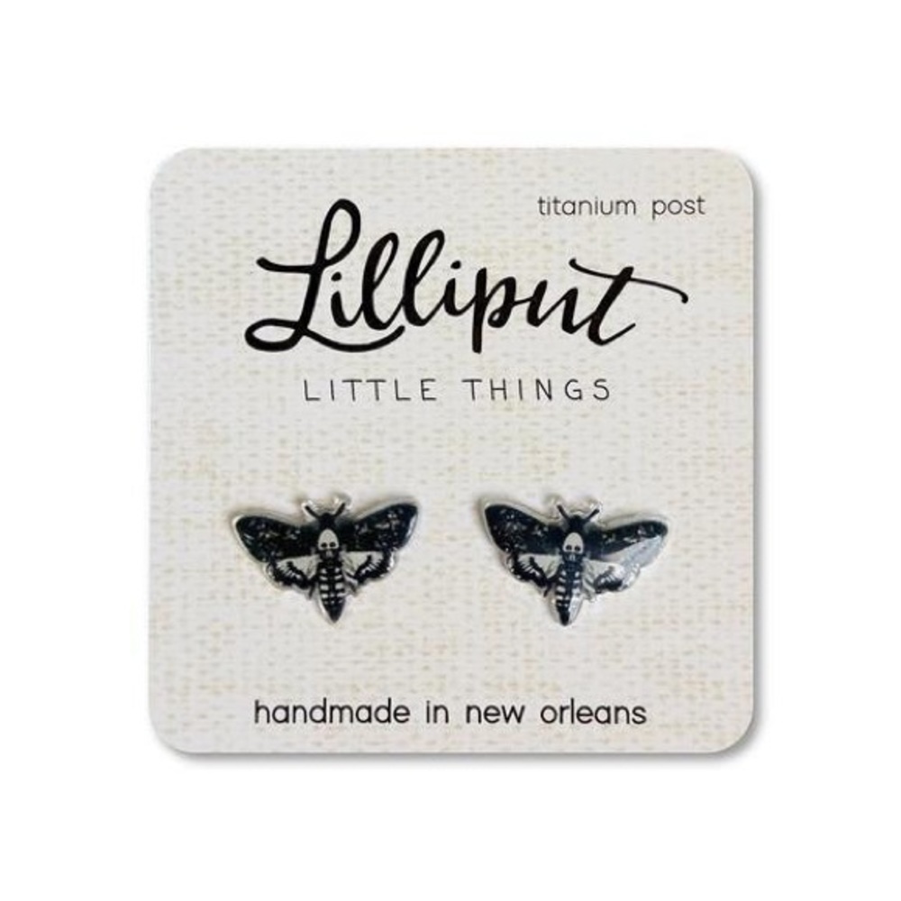 Death Moth Earrings